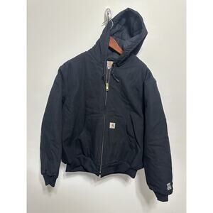 Carhartt Jacket Mens 2XL‎ XXL Quick Duck Black 101493 Insulated Woodward Hoodie